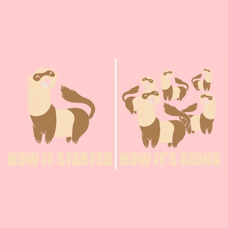 Weasel furet amant mignon drôle comment il a commencé comment