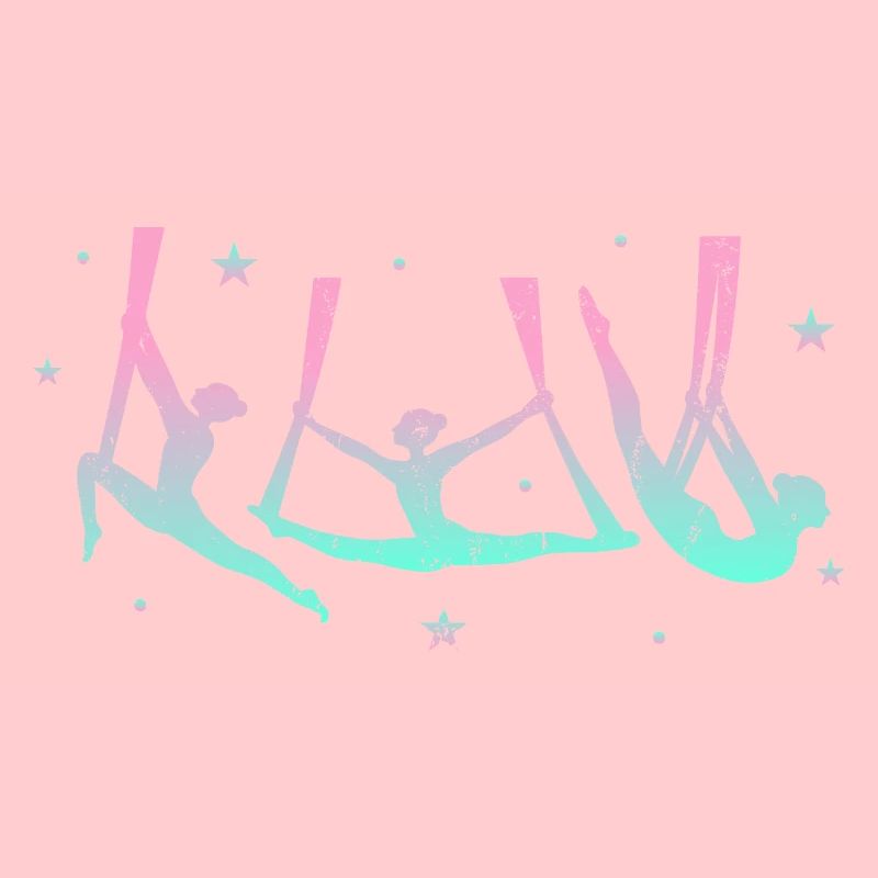 Dames acrobaties athlètes de cirque pente arithmétique