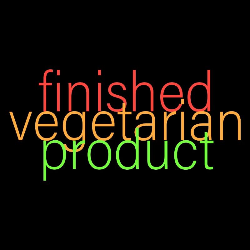 producto terminado vegetariano