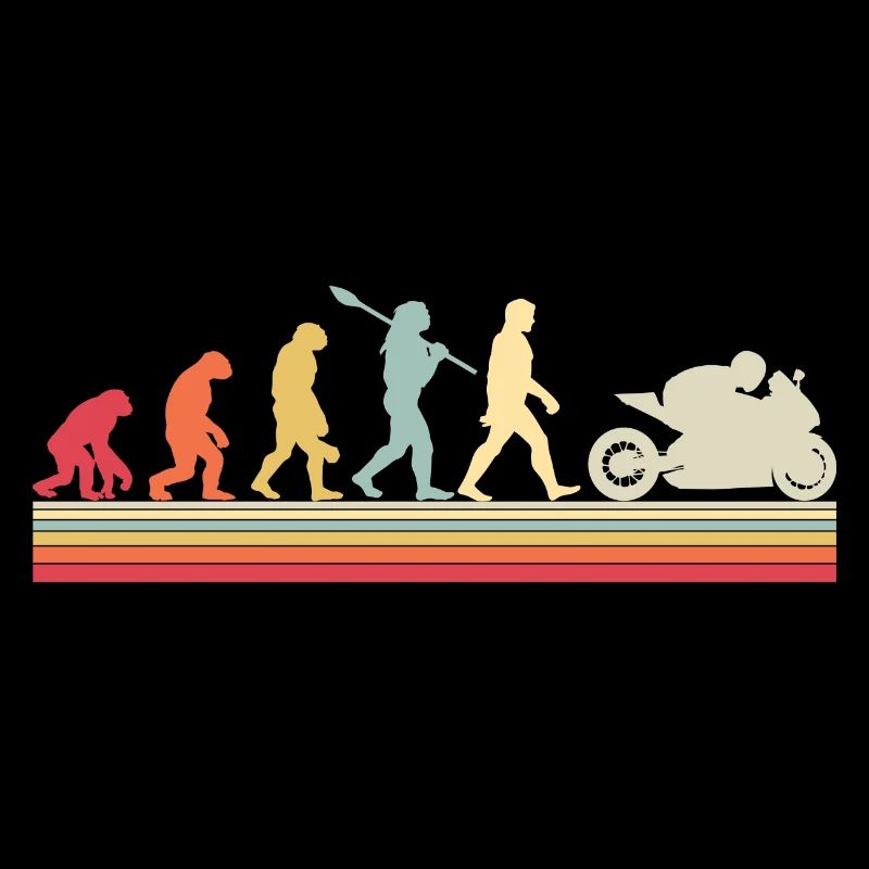 Motorcycle Evolution Vintage Superbike Biker