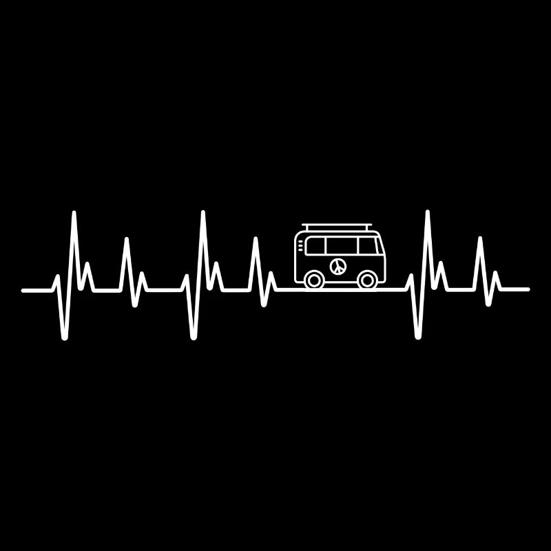 Camping Hippie Bus Campervan Geschenkidee T-shirt