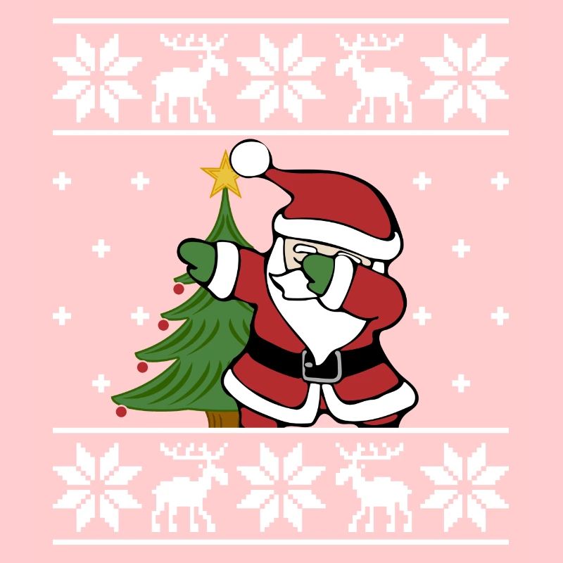 Laid de Noël Pull Père Noël Dab