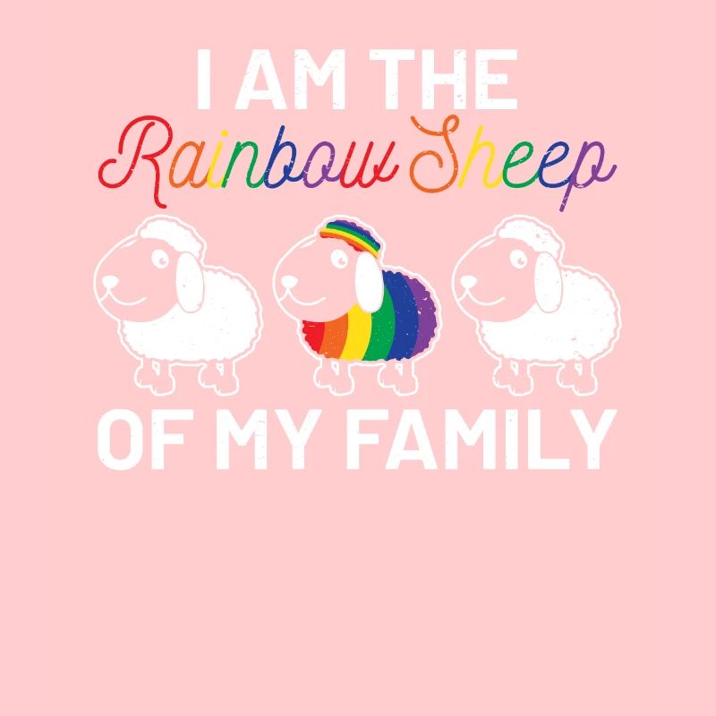 Rainbow Sheep Equality Sign LGBTQIA Cloths