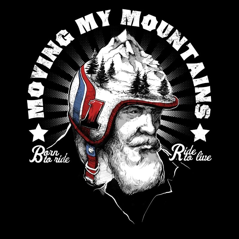 Biker und Berge
