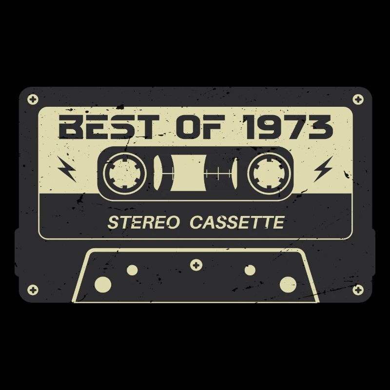 Cassette rétro 1973 vintage 1973 anniversaire 1973