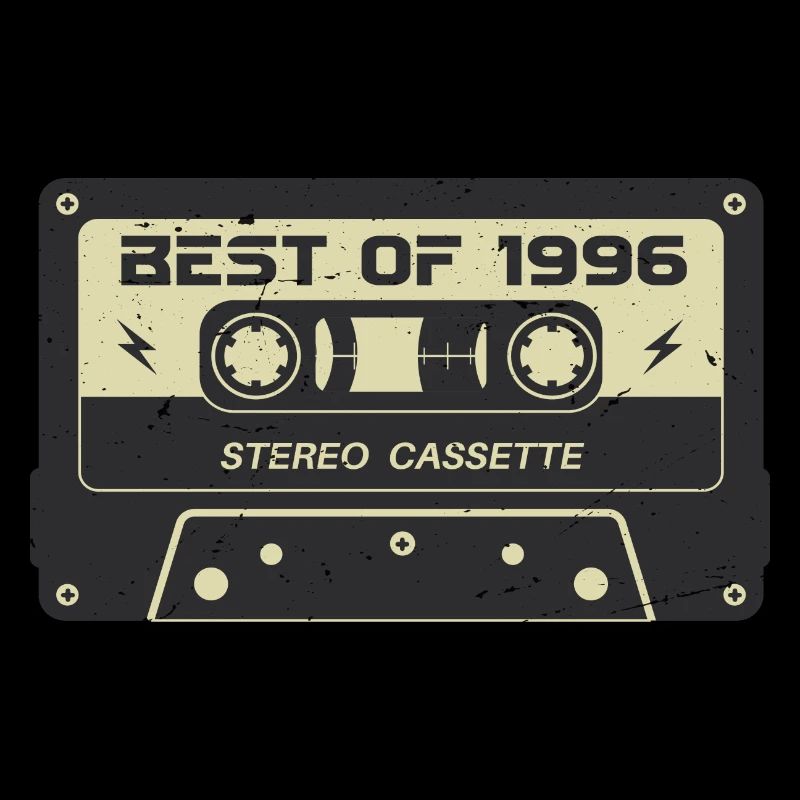 Cassette rétro 1996 millésime 1996 anniversaire 1996