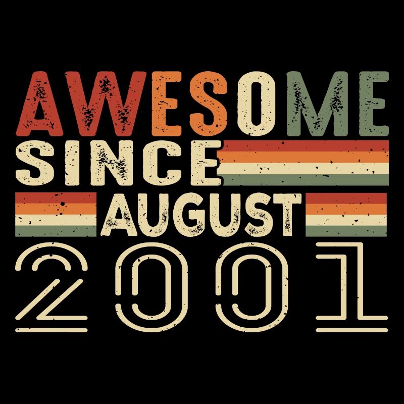 August 2001 Vintage Geburtstagsgeschenk 23 Jahre
