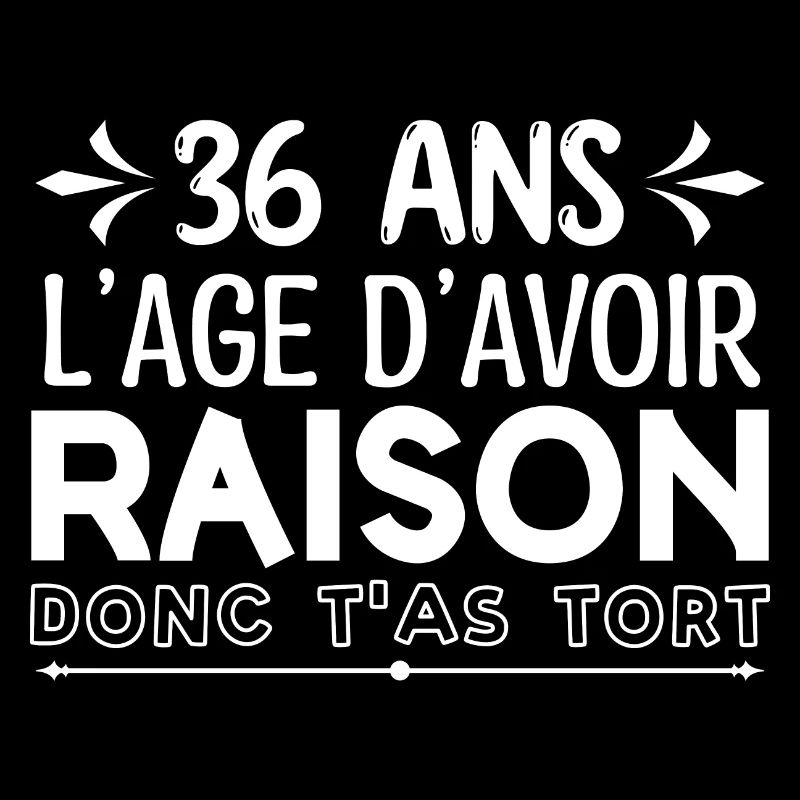 36 ans - cadeau d’anniversaire 36 ans