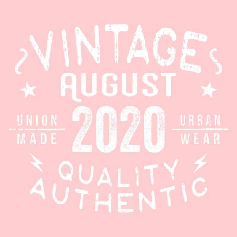 August 2020 Geburtstagsgeschenk August 2020 Retro