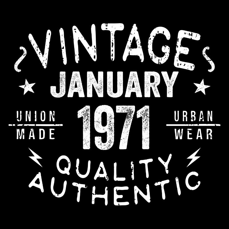 Cadeau d’anniversaire 1971 - né en janvier 1971
