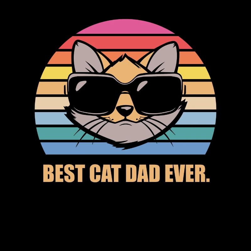 Cadeau de papa de chat de chat de chats