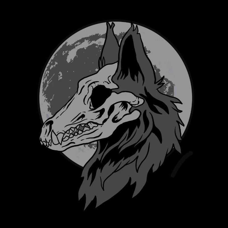 Wolf-Tier-Mond-Hunde verschlingen Säugetier-Tiergeschenk