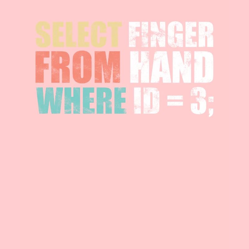 Informatiker - select finger from hand where ID