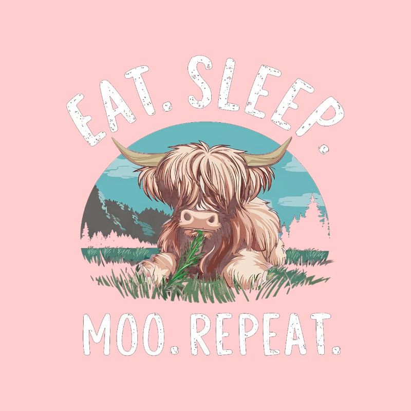 Eating Sleeping Mooing Highland Cattle