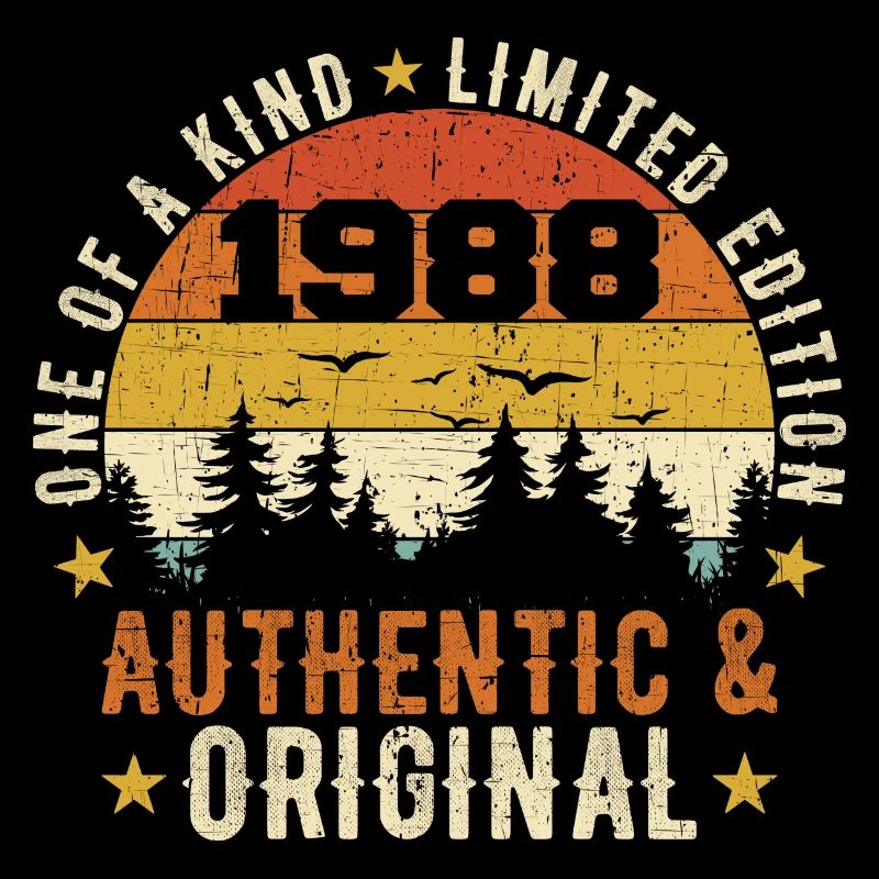 Original 1988 Cadeau D'anniversaire 1988 Authentic