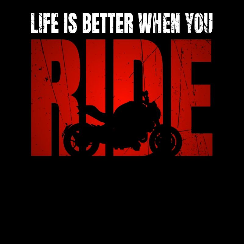 Motorrad Motorradfahrer Biker Life Is Better When