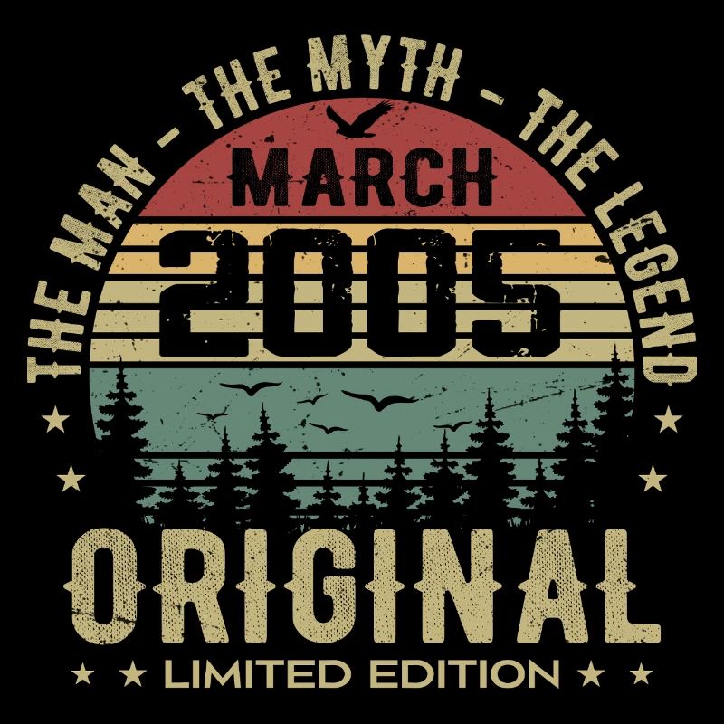 Cadeau pour le 20e Anniversaire Original Mars 2005