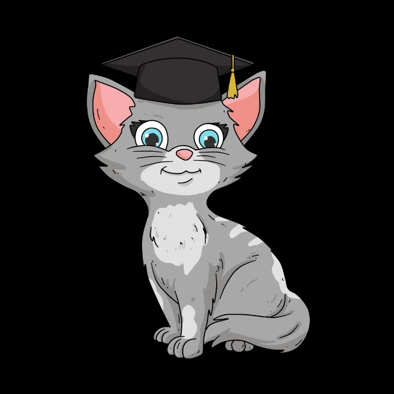 Bachelor Master Katzen Geschenk zum Abschluss 2021