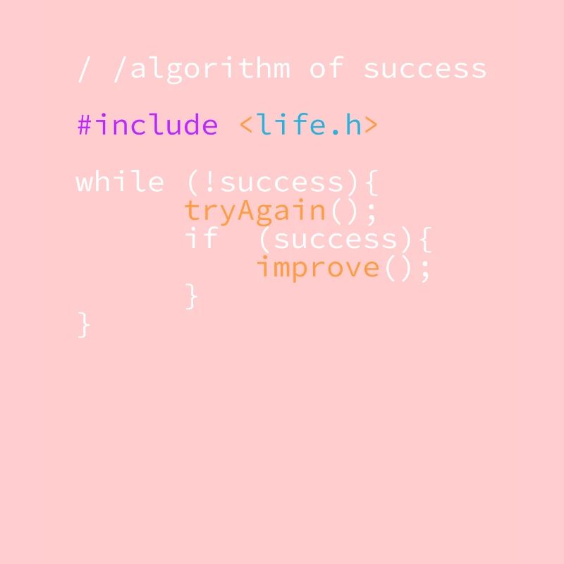 Code de programme algorithme de succès it développeur