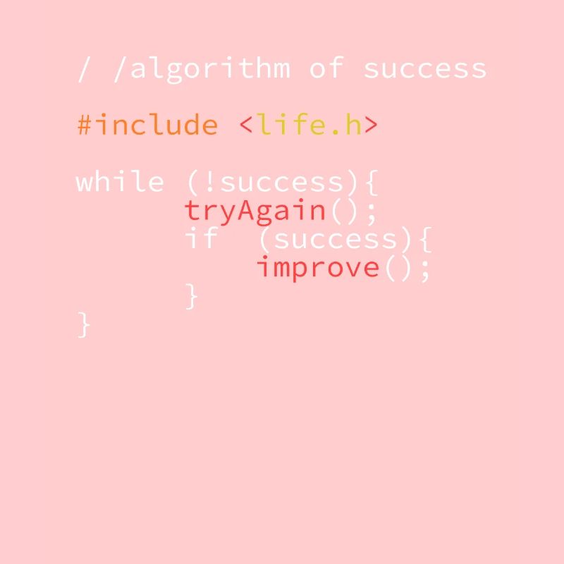 Algorithm of success Nerd Code du programme développeur