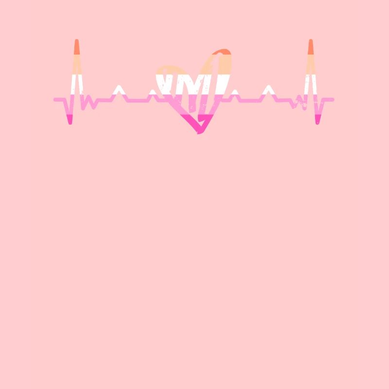 Lesbischer Herzschlag Herzfrequenz Lesbian Pride