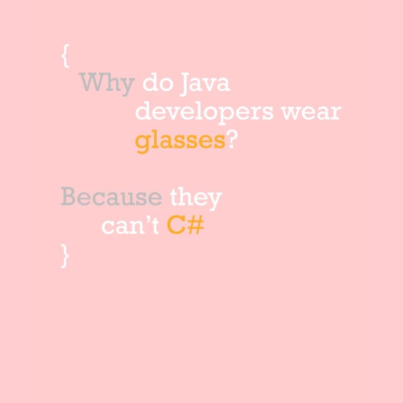 C# Code Joke Programmer Hacker C Sharp Coder