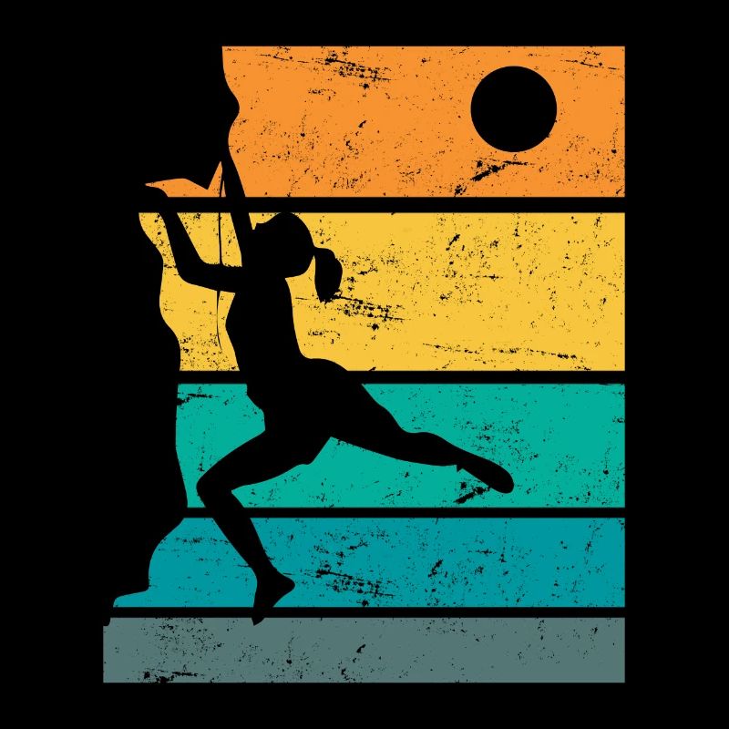 Retro Boulder Rock Climbing Free Climbing