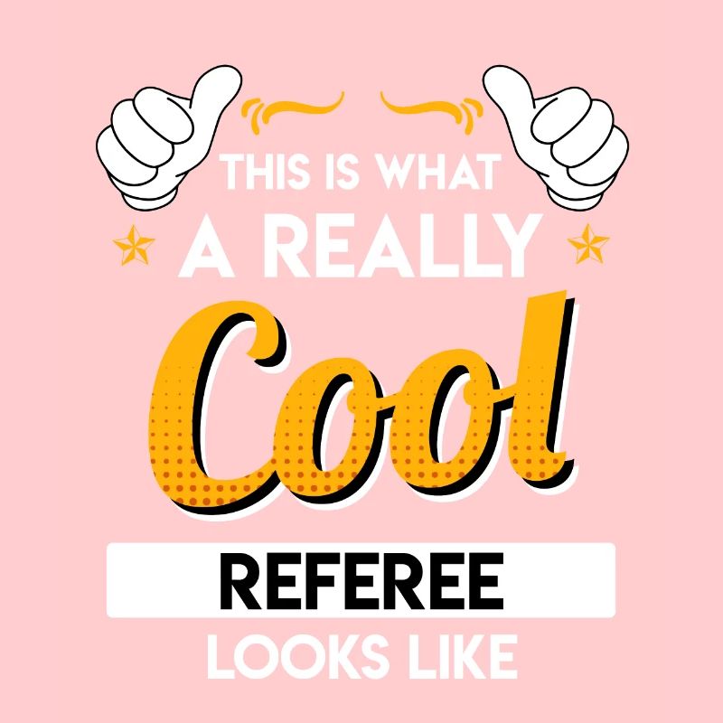 This is what a really cool referee looks like