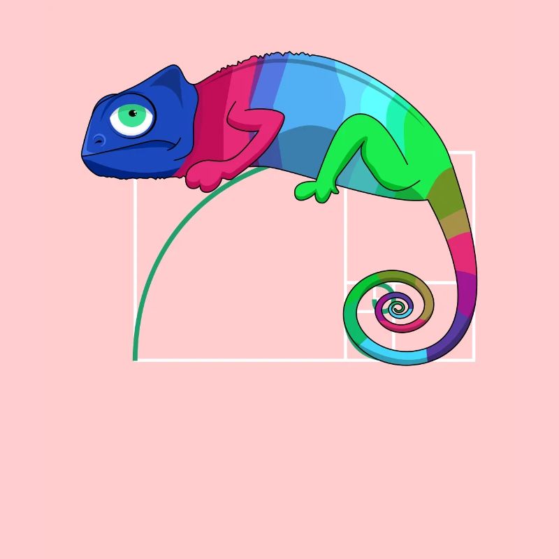 Fibonacci Day Golden Ratio Math Chameleon