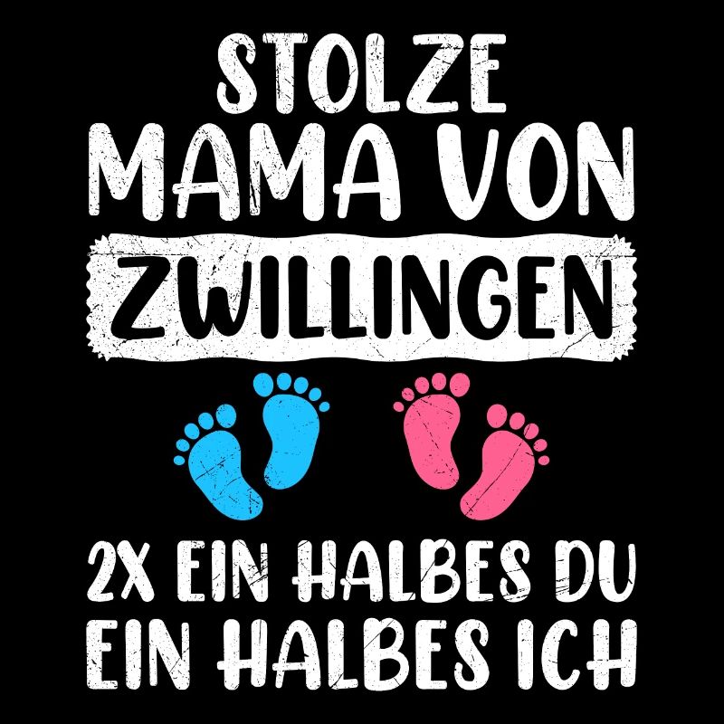 Mutter von Zwillinge Junge Mädchen stolze Mama