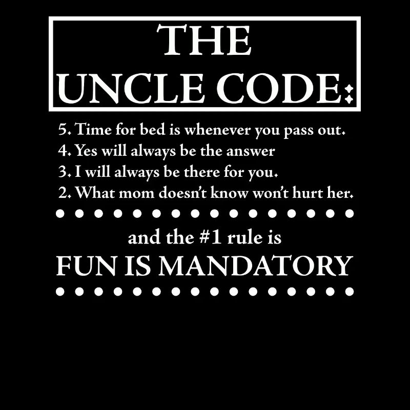 Der Onkel Code lustiger Onkel Spruch
