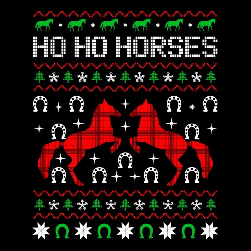 Ho HO Chevaux moche cavalier de Noël Chevaux cavalier