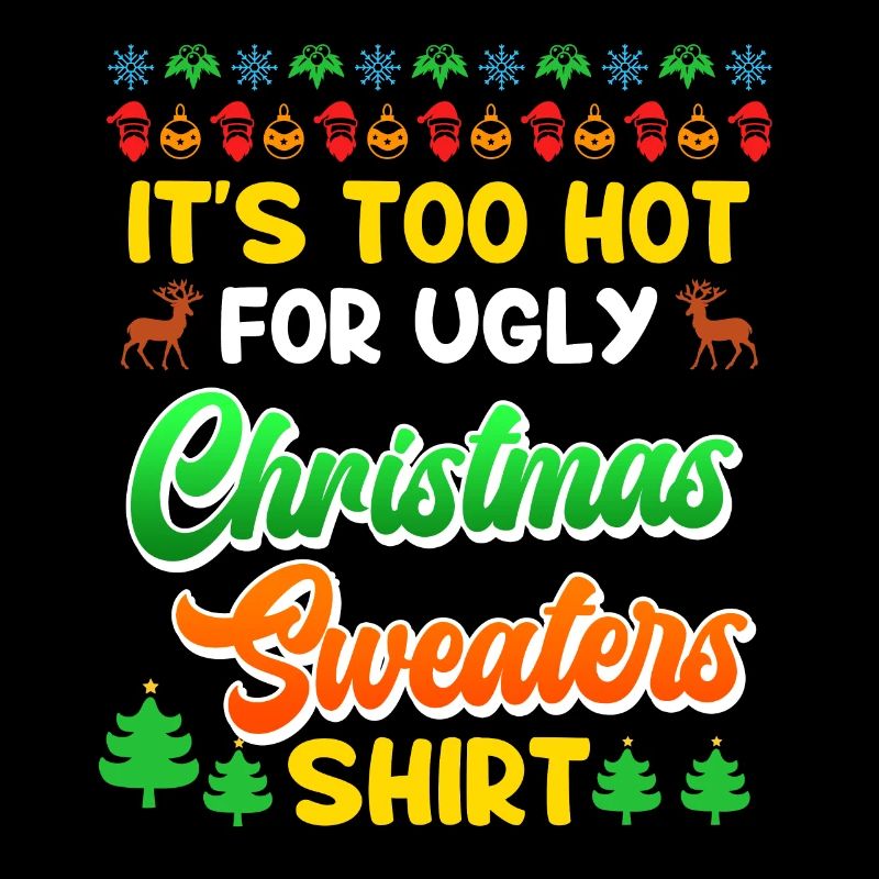 Trop chaud pour les pulls de Noël moches Noël