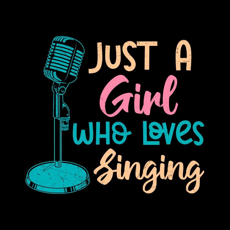 Nur ein Mädchen das gerne singt Sängerin singen