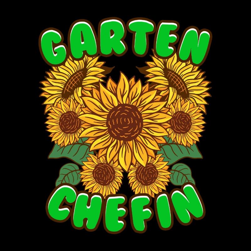 Garten Chefin Sonnenblumen Gartenfreundin
