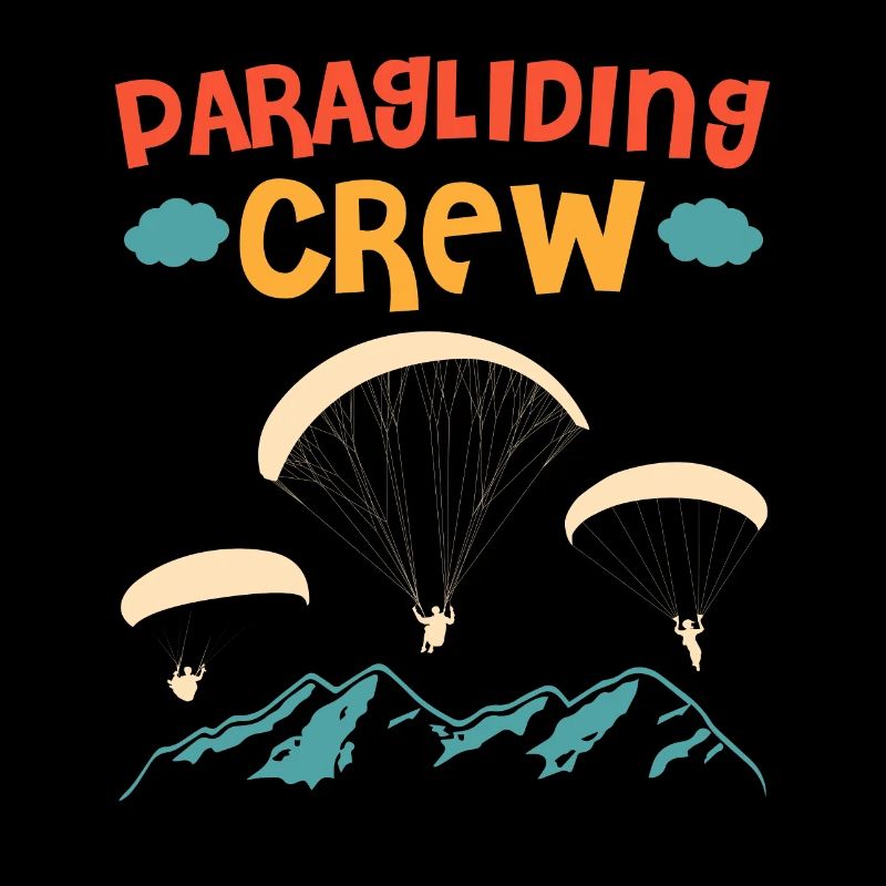 Paragliding Crew Gleitschirmfliegen Berge