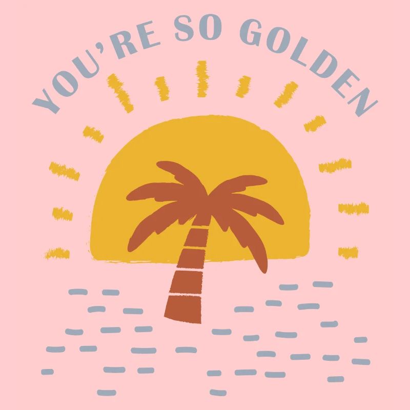 Tu es tellement doré - graphique du désert de soleil