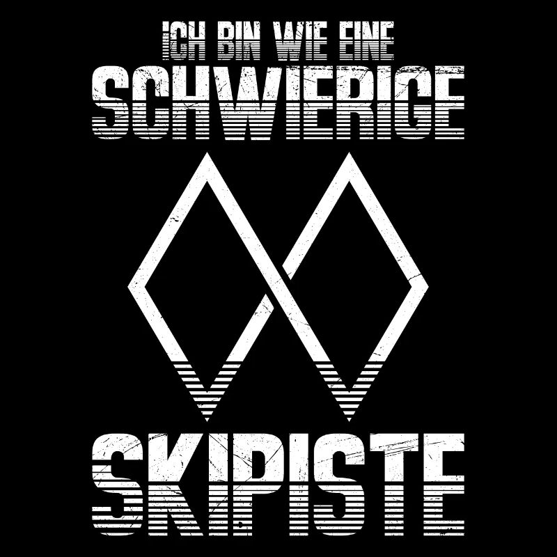Skiurlaub Ich bin wie eine Schwierige Skipiste