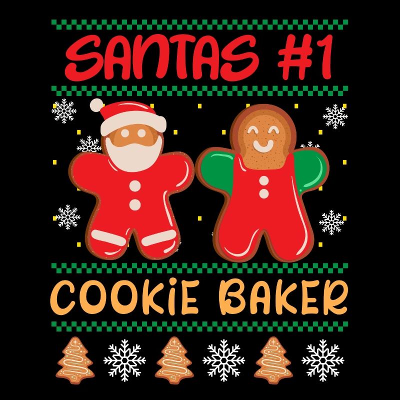 Santa's Number 1 Cookie Baker Christmas