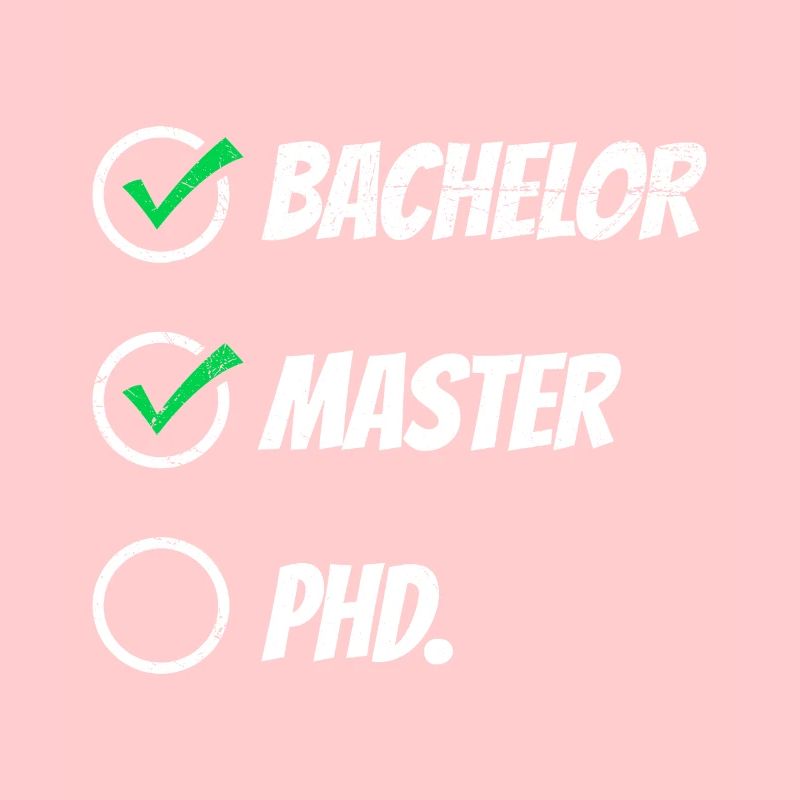Bachelor Master PHD. Masterabschluss Bestanden