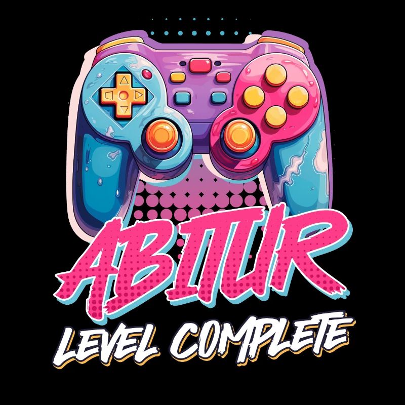 Abitur 2024 Level Complete Gamer High School graduates