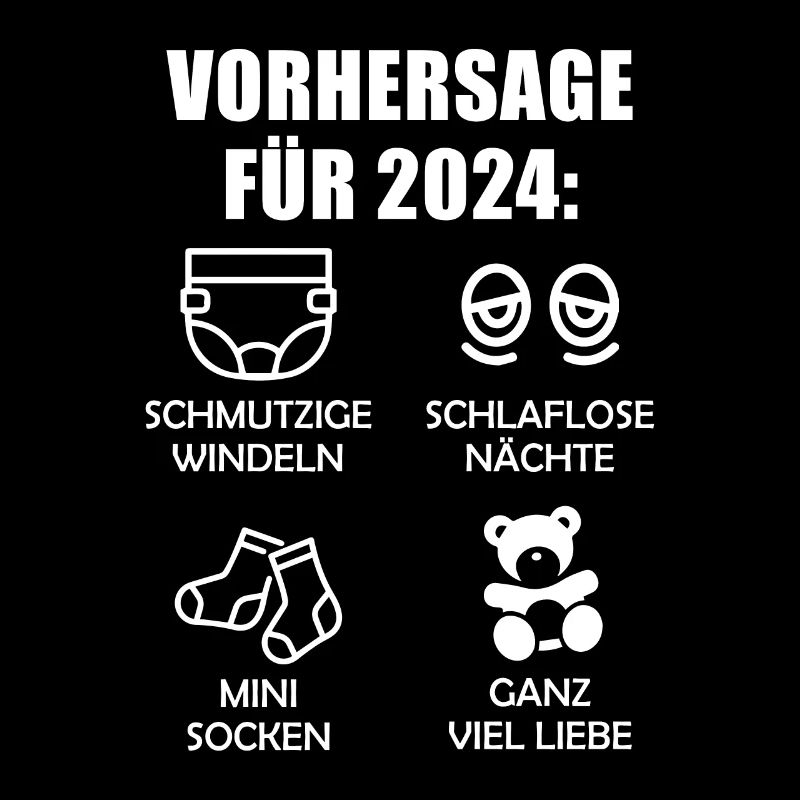 Werdende Eltern Vorhersage für 2024 Werdender Papa