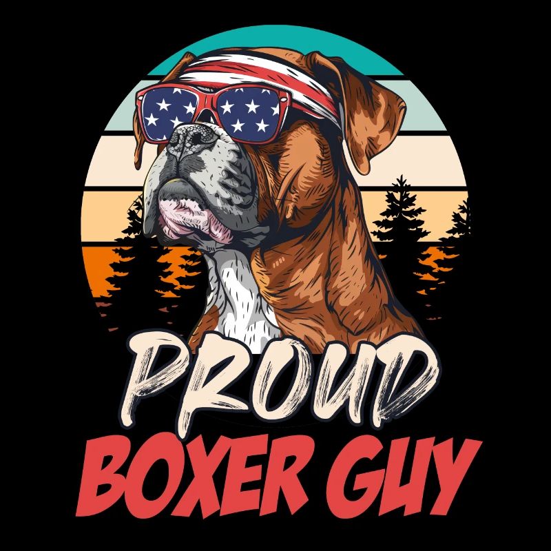 Deutscher Boxer PROUD BOXER GUY Cooles Boxer