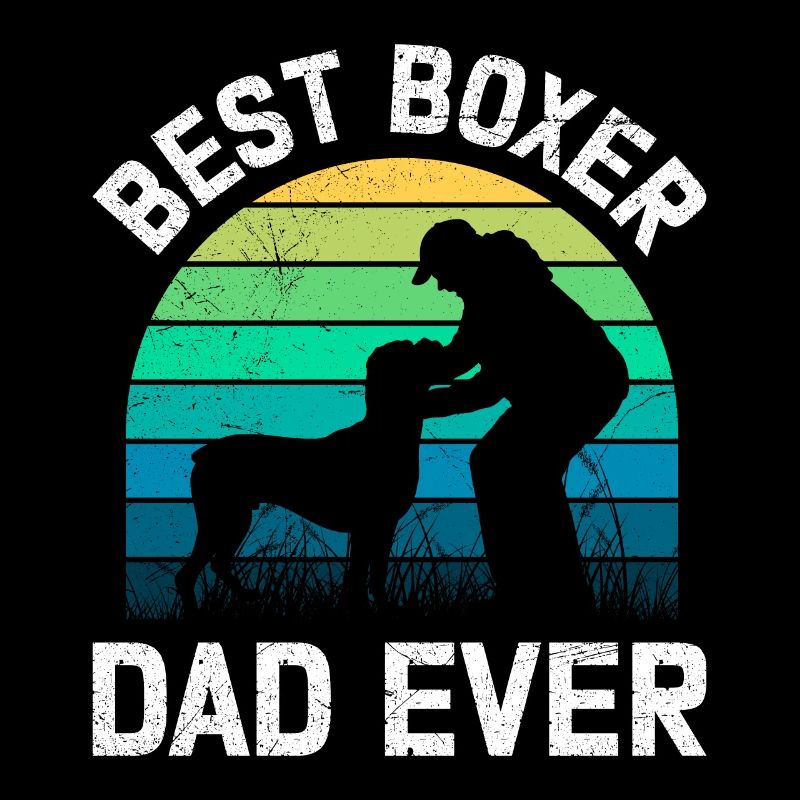 Boxer allemand BEST BOXER DAD EVER Boxer Chiens