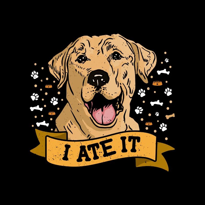 Labrador I ATE IT Labrador Retriever Funny