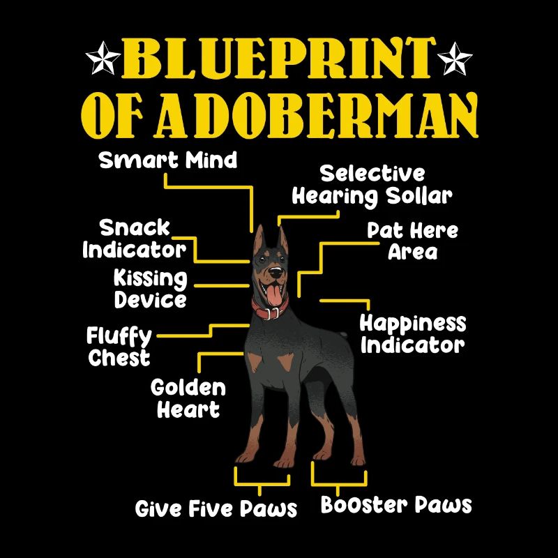 Doberman Chiens PLAN D’UN DOBERMAN Drôle