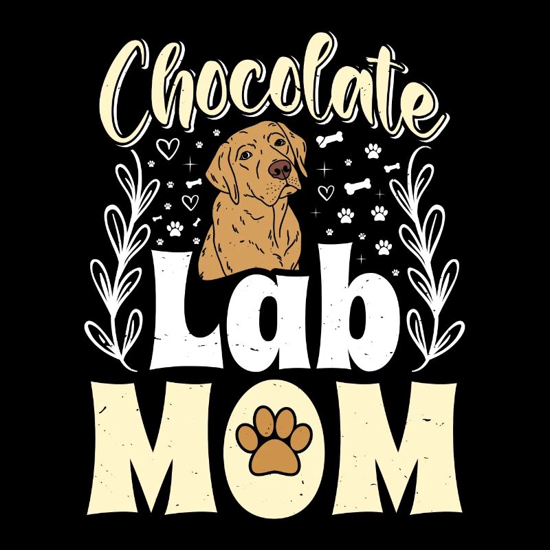 Brown Labrador CHOCOLATE LAB MOM Labrador