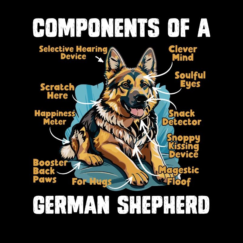 COMPONENTS OF A GERMAN SHEPHERD