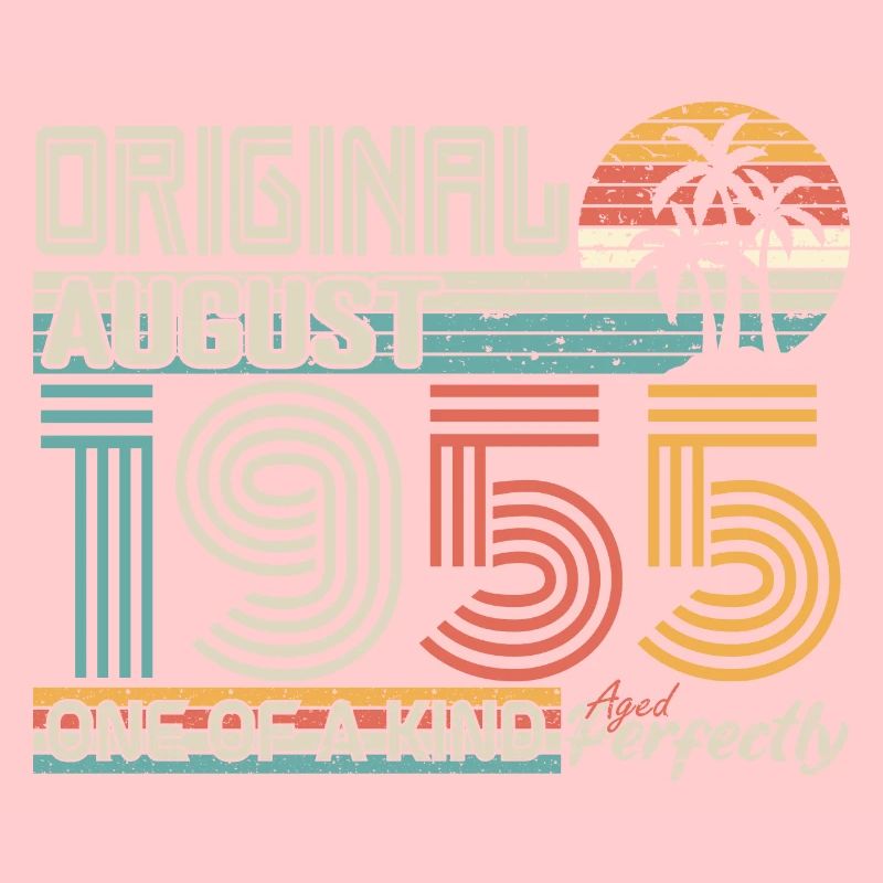 August 1955 Birthday August 1955 Gift