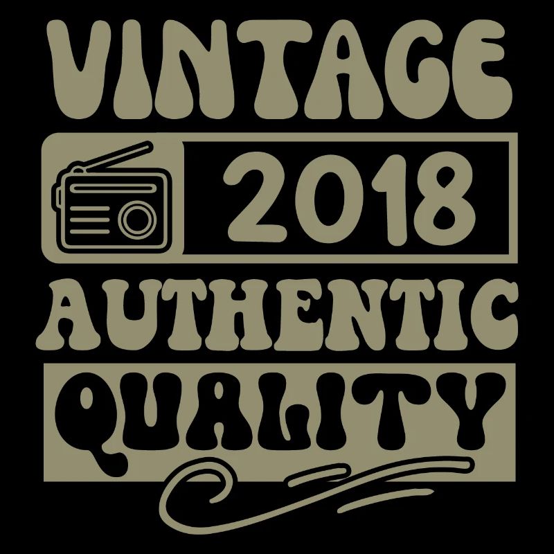 Authentic 2018 Millésime 2018 - Vintage 2018 Rétro